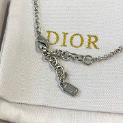 Dior Médaillon Necklace Silver-Finish Metal, White Resin and Blue Lacquer N3646WOMLQ_D09B - 3