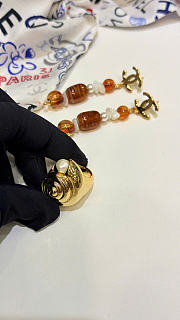Chanel Ring Metal & Resin Gold & Pearly White ABH364 - 2