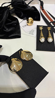 Chanel Stud Earrings Metal Gold ABH346 - 2