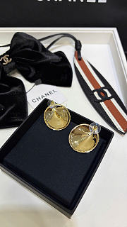 Chanel Stud Earrings Metal Gold ABH346 - 3