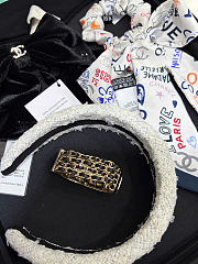 Chanel Cuff Bracelet Metal & Lambskin Golden & Black - 2