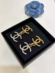 Chanel Pendant Earrings Metal Gold & Silver ABH223 - 5