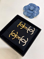 Chanel Pendant Earrings Metal Gold & Silver ABH223 - 4