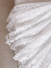 Dioriviera Mid-Length Flared Skirt White Dior Bows Cotton-Blend Lace 641J75A8727_X0150 - 6