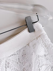 Dioriviera Mid-Length Flared Skirt White Dior Bows Cotton-Blend Lace 641J75A8727_X0150 - 5