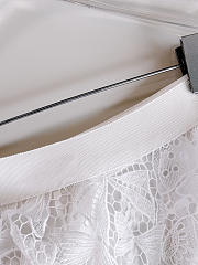 Dioriviera Mid-Length Flared Skirt White Dior Bows Cotton-Blend Lace 641J75A8727_X0150 - 4