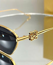 Loewe Anagram Hexagonal Sunglasses Gray Gold LW40115U  - 5