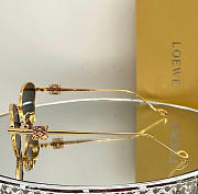 Loewe Anagram Hexagonal Sunglasses Gray Gold LW40115U  - 4
