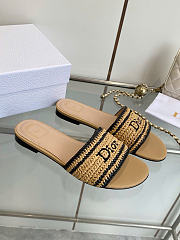 Dioriviera Dior Woven Slide Trench Crocheted Raffia-Effect Technical Fabric - 4