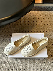 Maison Celine Espadrille In Canvas White - 4