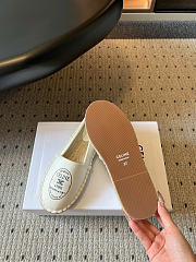 Maison Celine Espadrille In Canvas White - 3