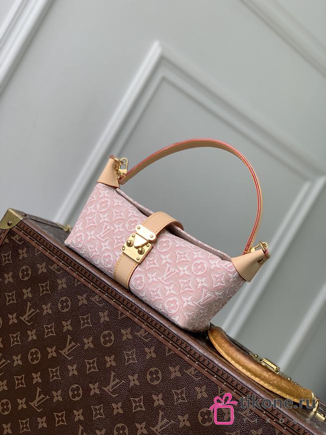 LV Pochette Mia Monogram Emblème Rose Ruban M2A382 - 22x14.5x8cm - 1