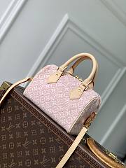 LV Speedy Bandoulière 20 Monogram Emblème Rose Ruban M2A039 - 20.5x13.5x12cm - 3
