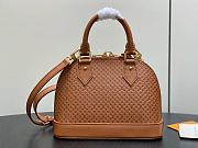 LV Alma BB Minigram Calfskin Leather Noisette M29491 - 23.5x17.5x11.5cm - 2