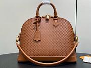 LV Alma MM Soft Minigram Calfskin Leather Noisette M28517 - 37x28x13.5cm - 4