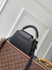 LV Capucines East West Mini Taurillon Leather Black M29443 - 22x12x8cm - 5