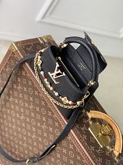 LV Capucines East West Mini Taurillon Leather Black M29443 - 22x12x8cm - 4