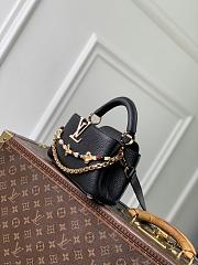 LV Capucines East West Mini Taurillon Leather Black M29443 - 22x12x8cm - 2