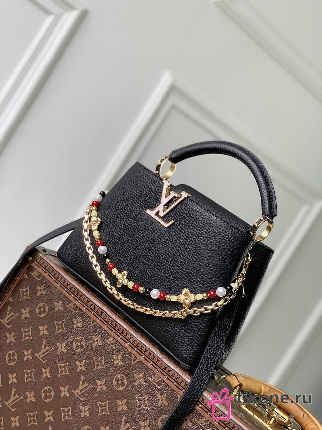 LV Capucines BB Taurillon Leather Black M28455 - 27x19x9cm - 1