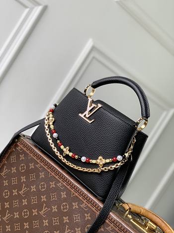 LV Capucines BB Taurillon Leather Black M28455 - 27x19x9cm