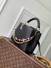 LV Capucines BB Taurillon Leather Black M28455 - 27x19x9cm - 3