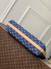 LV Vagabond Hobo Monogram Flowers Denim Blue M27555 - 48x38x14cm - 6
