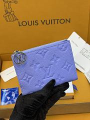 LV Lisa Wallet Monogram Empreinte Blue Frost M26518 - 11.5x9x1.5cm - 4