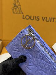 LV Lisa Wallet Monogram Empreinte Blue Frost M26518 - 11.5x9x1.5cm - 3