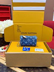 LV Trousse Speedy Blue Denim M27604 - 11x7.5x6cm - 4