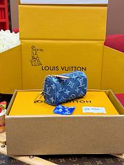 LV Trousse Speedy Blue Denim M27604 - 11x7.5x6cm - 6