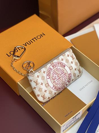 LV Key Pouch Stamp Nude Pink M29023 - 12x7x1.5cm