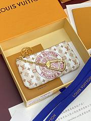 LV Key Pouch Stamp Nude Pink M29023 - 12x7x1.5cm - 2