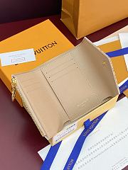 LV Victorine Wallet Stamp Nude Pink M29024 - 12x9.5x2.5cm - 2