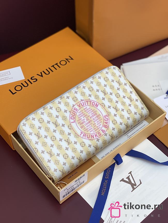 LV Zippy Wallet Stamp Banana M28463 - 21x10x2.5cm - 1