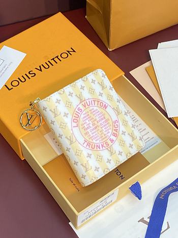LV Charms Pocket Wallet Stamp Banana M29033 - 9x10x2.5cm