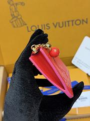 LV Romy Card Holder Blood Orange M28984 - 12x8x0.8cm - 3