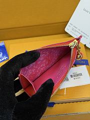 LV Romy Card Holder Blood Orange M28984 - 12x8x0.8cm - 4