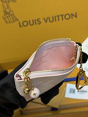 LV Key Pouch Monogram Empreinte Sweet Lavender M28992 - 12x7x1.5cm - 3