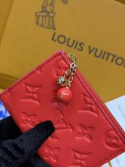 LV Lisa Wallet Monogram Empreinte Rouge Orange M28981 - 11.5x9x1.5cm - 5