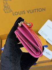 LV Lisa Wallet Monogram Empreinte Rouge Orange M28981 - 11.5x9x1.5cm - 2