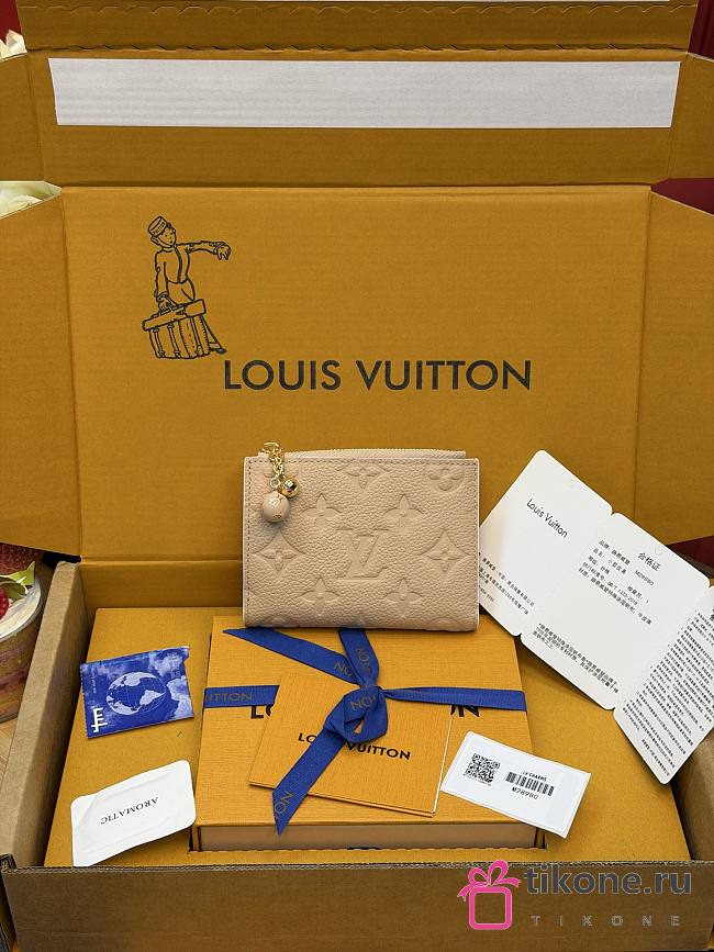 LV Lisa Wallet Monogram Empreinte Hazelnut M28980 - 11.5x9x1.5cm - 1