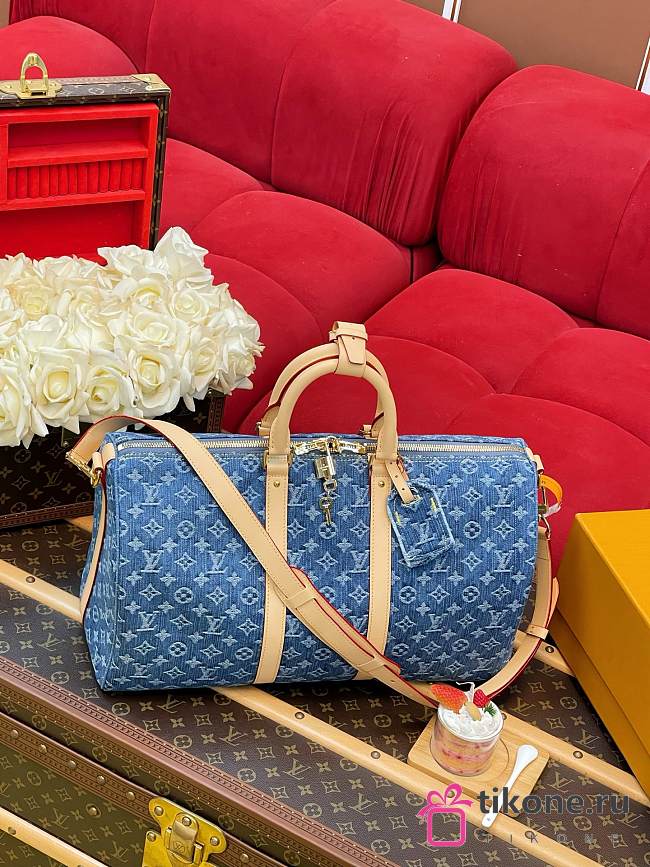 LV Keepall Bandoulière 45 Monogram Denim M27943 - 45x27x20cm - 1