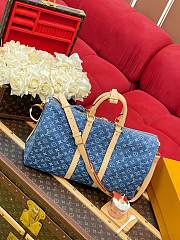 LV Keepall Bandoulière 45 Monogram Denim M27943 - 45x27x20cm - 5