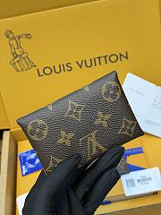 LV Kirigami Card Holder Monogram Canvas Sari Red M12864 - 11x7.5x1.5cm - 6