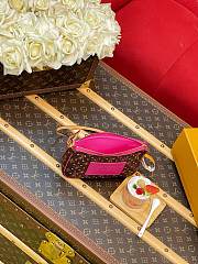 LV Pochette Accessoires Monogram Perfo/Pop Crush Pink M29001 - 23.5x13.5x4cm - 2
