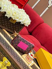 LV Pochette Accessoires Monogram Perfo/Pop Crush Pink M29001 - 23.5x13.5x4cm - 4