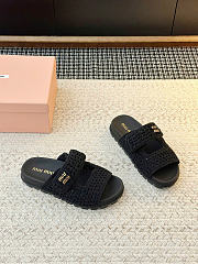 Miumiu Crochet Sandals Black 5XX675 - 2