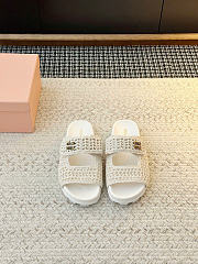 Miumiu Crochet Sandals White 5XX675 - 1