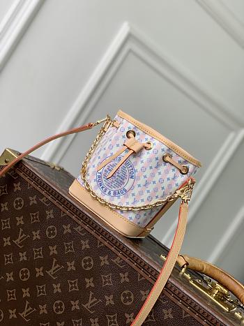 LV Nano Noé Stamp Blue M29029 - 13x16x10cm