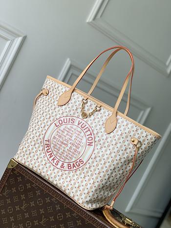 LV Neverfull MM Stamp Nude Pink M29483 - 31x28x14cm